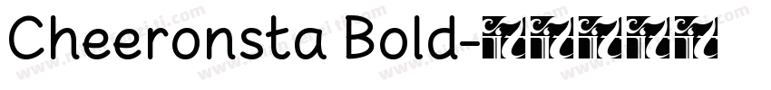 Cheeronsta Bold字体转换